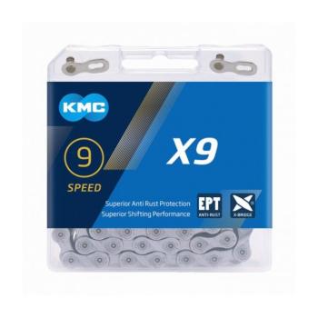 KMC ketting 1/2-11/128 114 9V X9 EPT zilver